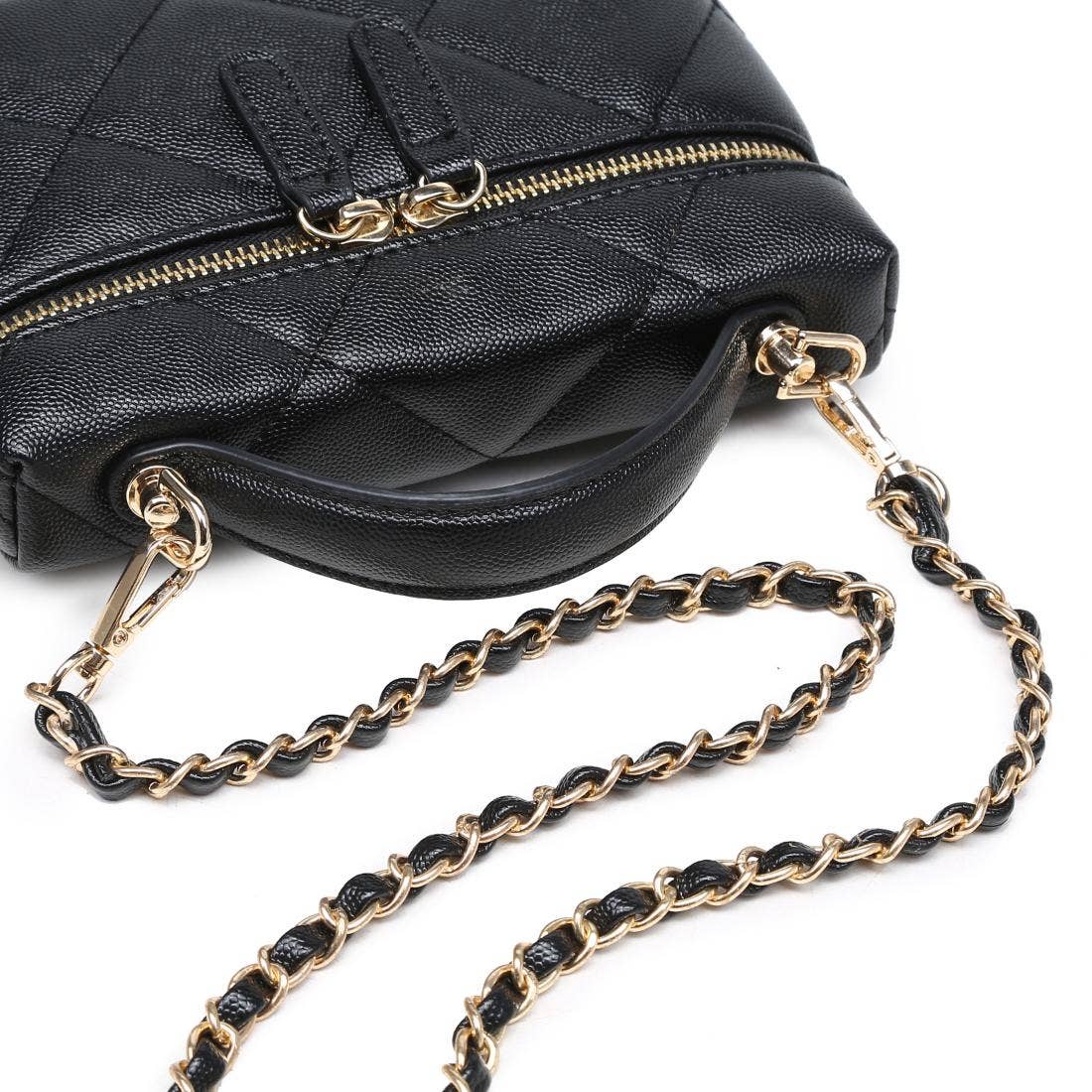 Sac Snow – Mini sac matelassé noir élégant