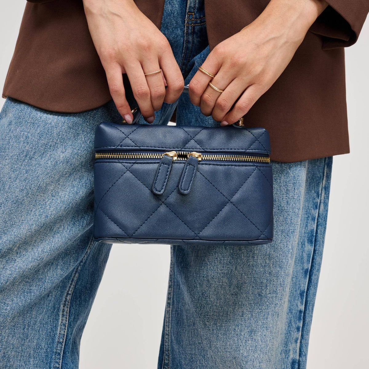 Sac Snow – Mini sac matelassé noir élégant