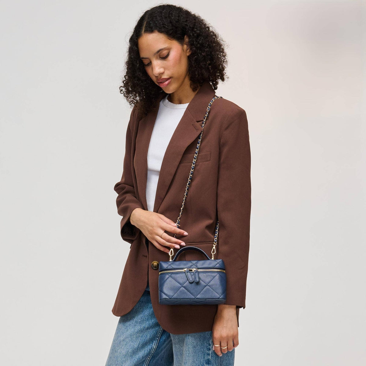 Sac Snow – Mini sac matelassé noir élégant