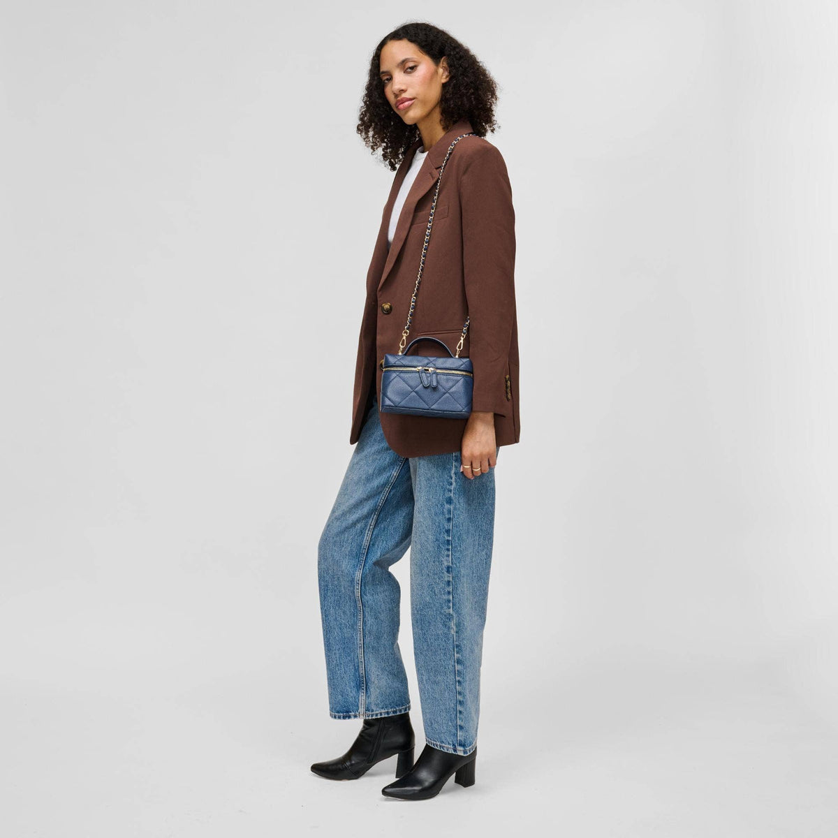 Sac Snow – Mini sac matelassé noir élégant