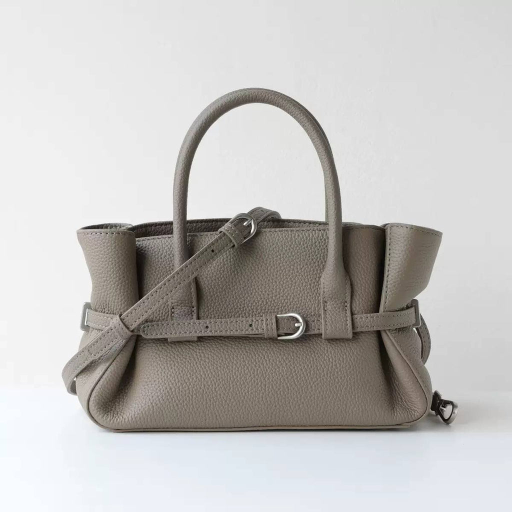 Sac à main Elégant - Cuir froncé avec ceinture