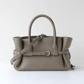 Sac à main Elégant - Cuir froncé avec ceinture