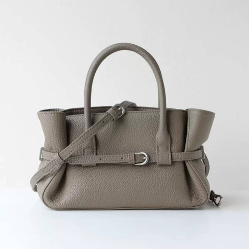 Sac à main Elégant - Cuir froncé avec ceinture