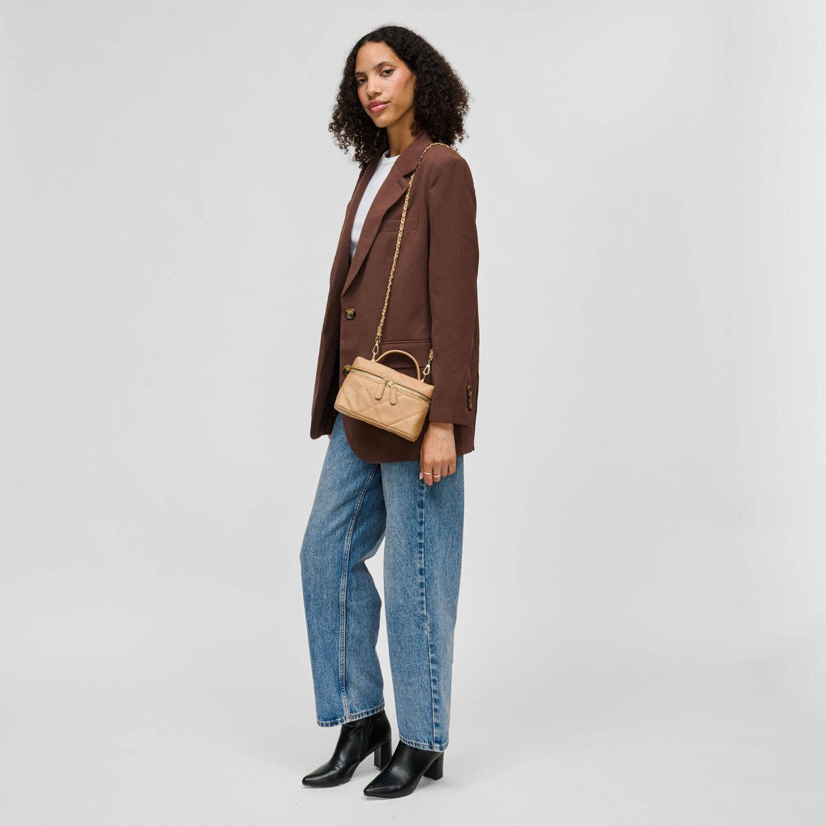 Sac Snow – Mini sac matelassé noir élégant