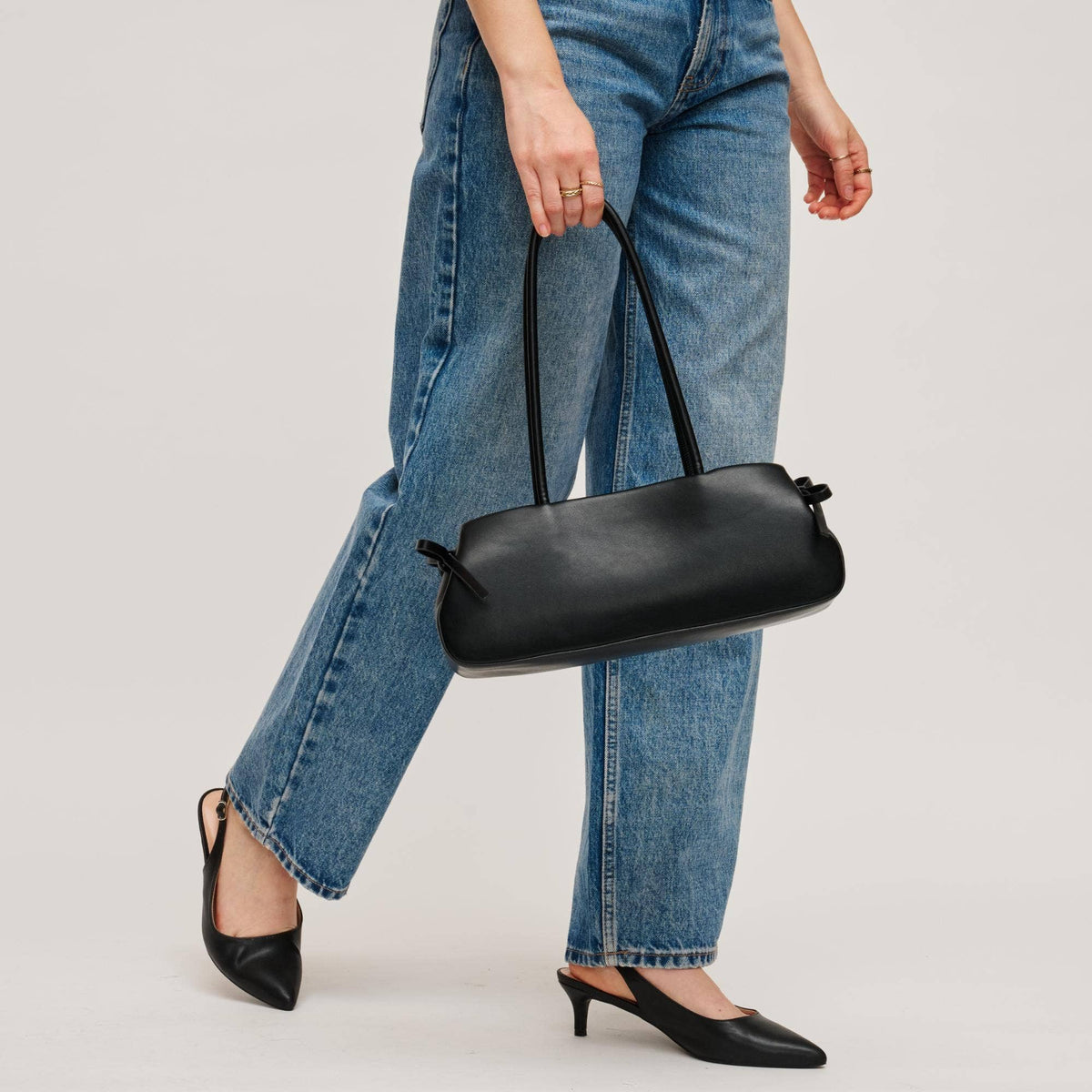 Sac à épaule Halo - Noir élégant